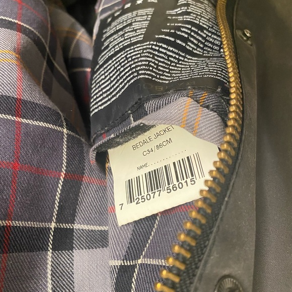 Barbour Waxed Bedale Jacket Size 34 - Picture 8 of 9